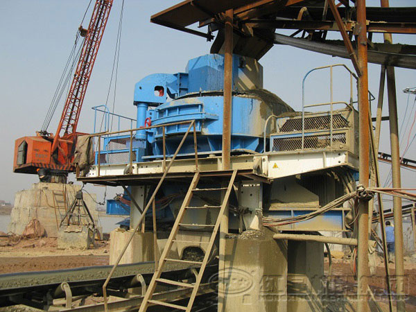 制砂機客戶生產現(xiàn)場