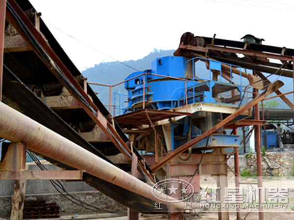 玄武巖制砂生產線現(xiàn)場