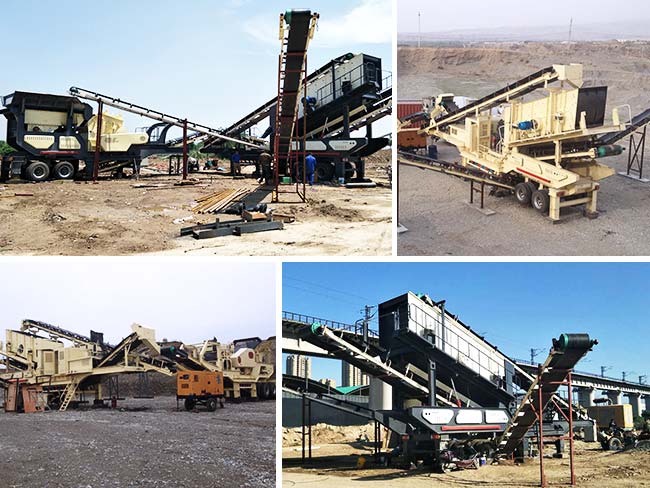 各種高科技建筑垃圾移動(dòng)破碎機(jī)現(xiàn)場 各種高科技建筑垃圾移動(dòng)破碎機(jī)現(xiàn)場