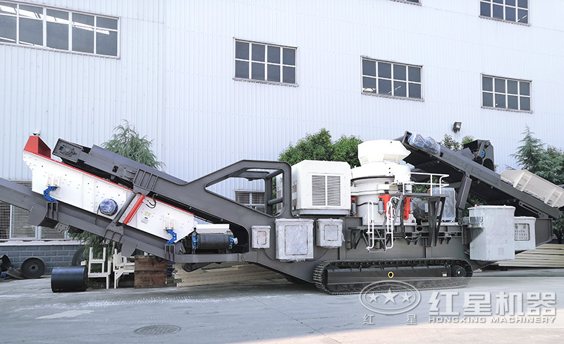 履帶圓錐破碎機，遙控移動